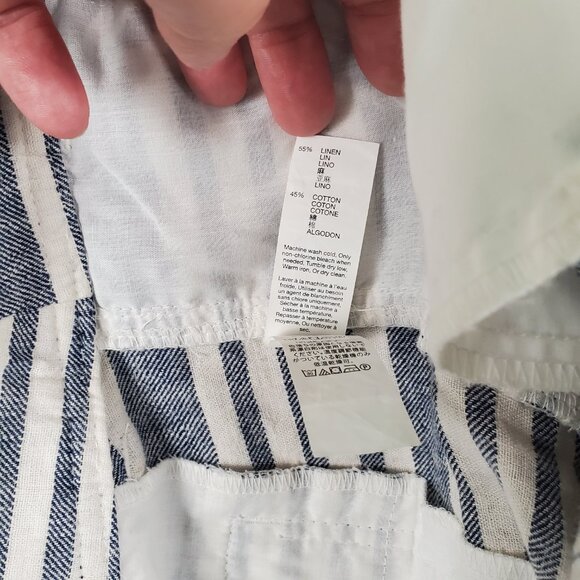 Gap Striped Linen/Cotton Women's Shorts size 6 - Picture 6 of 12